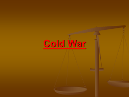 Cold War. - TeacherWeb