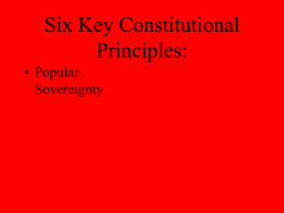 Six Key Constitutional Principles