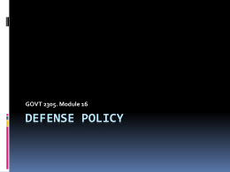 Defense Policy - HCC Learning Web
