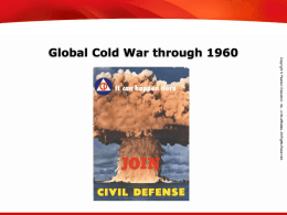 Cold War through 1960