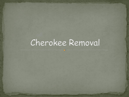 Cherokee Removal - Paulding County Schools