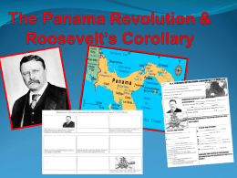 Roosevelt and the Panama Canal
