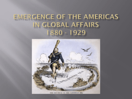 Emergence of the Americas in Global Affairs Notes