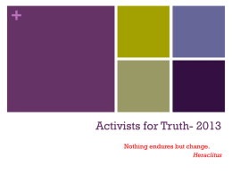Activist_for_Truth_2013_Intro