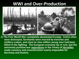WWI and Over-Production - Mr. Longacre`s US History Website