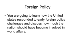 Foreign Policy ppt