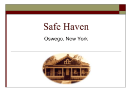 Safe Haven PowerPoint - Camden Central School