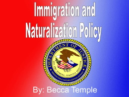 Immigration by Becca - Fremont Christian School