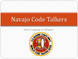 The Navajo Code Talkers