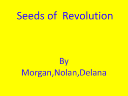 Seeds of Revolution