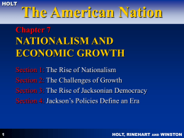 CHAPTER 7 NATIONALISM AND ECONOMIC GROWTH