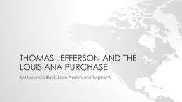 Thomas Jefferson and the Louisiana purchase
