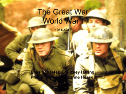 The Great War World War I