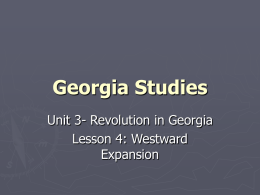 Georgia Studies - Bibb County School District