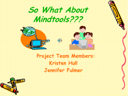 So What About Mindtools??? - Appalachian State University