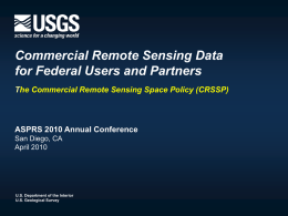 UCDAM: Implementing the Commercial Remote Sensing Space