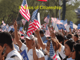 II. Basis of Citizenship