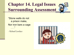 Ch 14 Educational Assessment and the Law