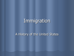 Immigration - Olean Middle School