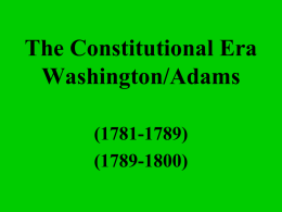 The Constitutional Era