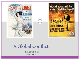A Global Conflict - Madison County Schools