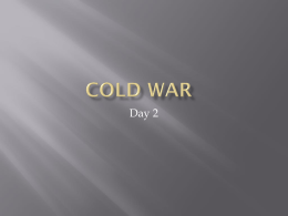 COLD WAR - Ms. Holdsclaw
