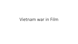 Vietnam war in Film