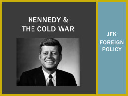THE NEW FRONTIER JFK & THE COLD WAR