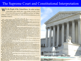 The Constitution and the Supreme Court