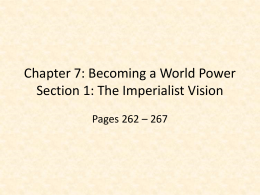 Chapter 7: Becoming a World Power