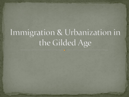 Immigration & Urbanization