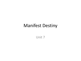 Manifest Destiny PPT