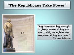 “The Republicans Take Power”