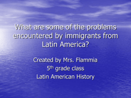 What are some of the problems encountered by immigrants