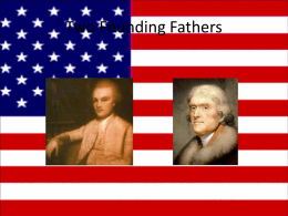 Jefferson and Pinckney as Founding Fathers