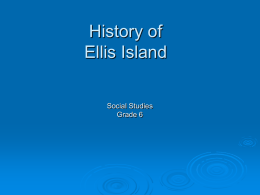 Ellis Island Slideshow for Worksheet Ellis Island