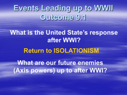 Unit 9_ Events Leading up to WWII