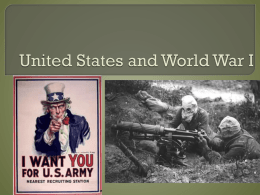 United States and World War I