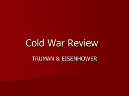 Cold War Review - Biloxi Public Schools