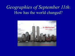 Geographies of September 11