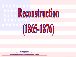 Reconstruction (1865-1876)