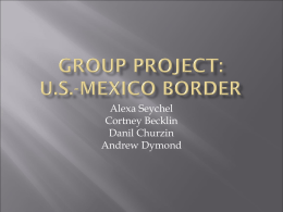 United States/Mexico Border Relations