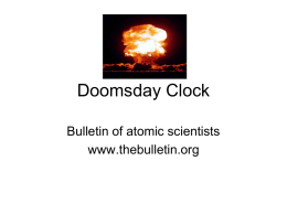 Doomsday Clock and Nuclear Age