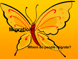 Where do people migrate? ppt