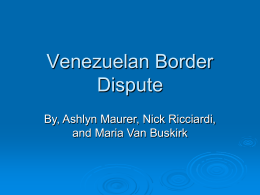 Venezuelan Border Dispute