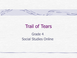 PowerPoint Trail of Tears