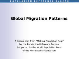 Making Population Real - Population Reference Bureau