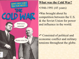 The Cold War - Wantagh Union Free School District