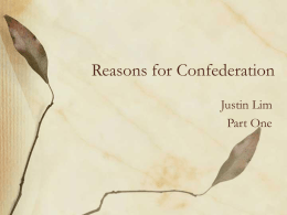 Reasons of Confederation