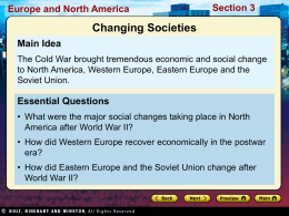 Europe and North America Section 3